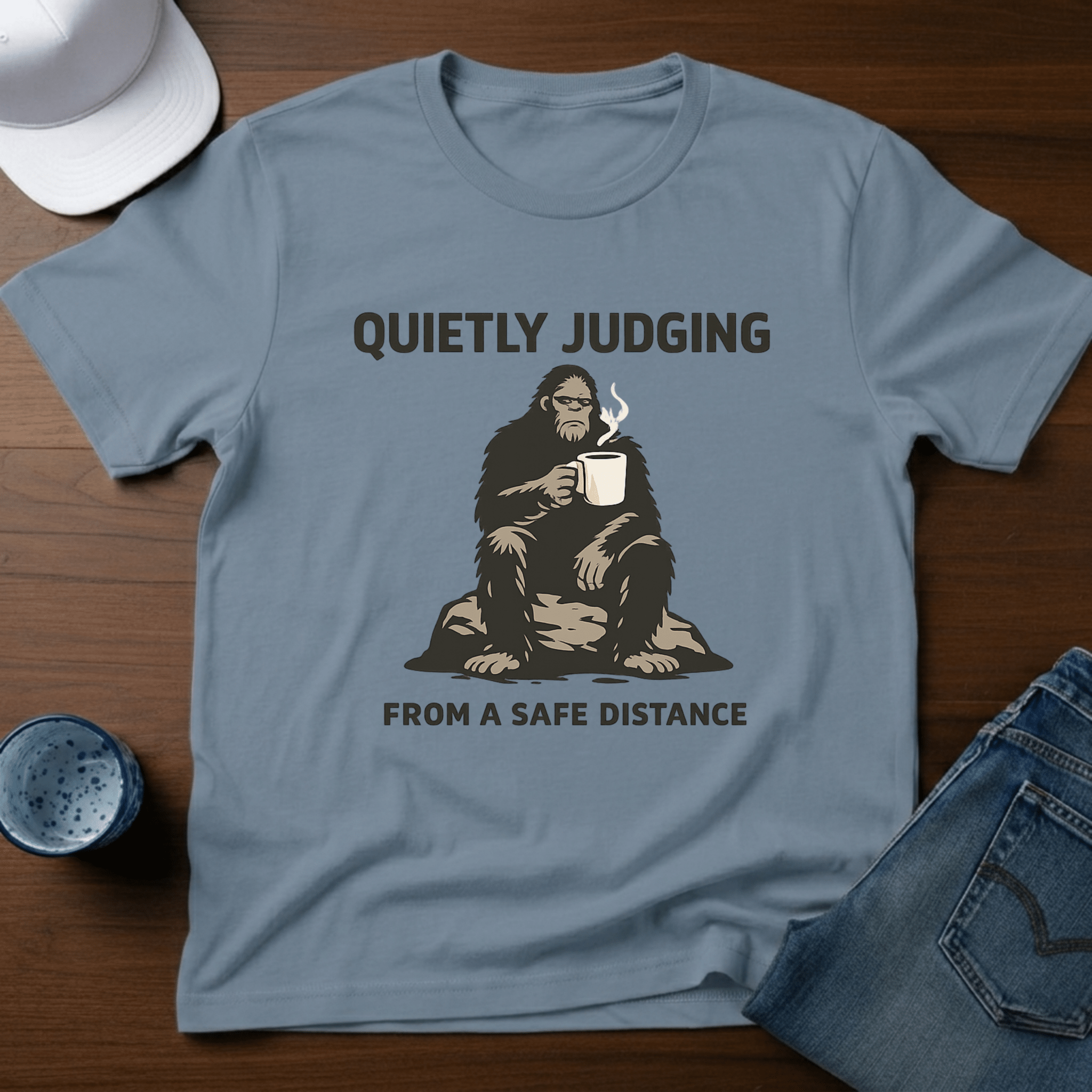 Quietly Judging From A Distance T-Shirt - Deadpan Outdoors Co.