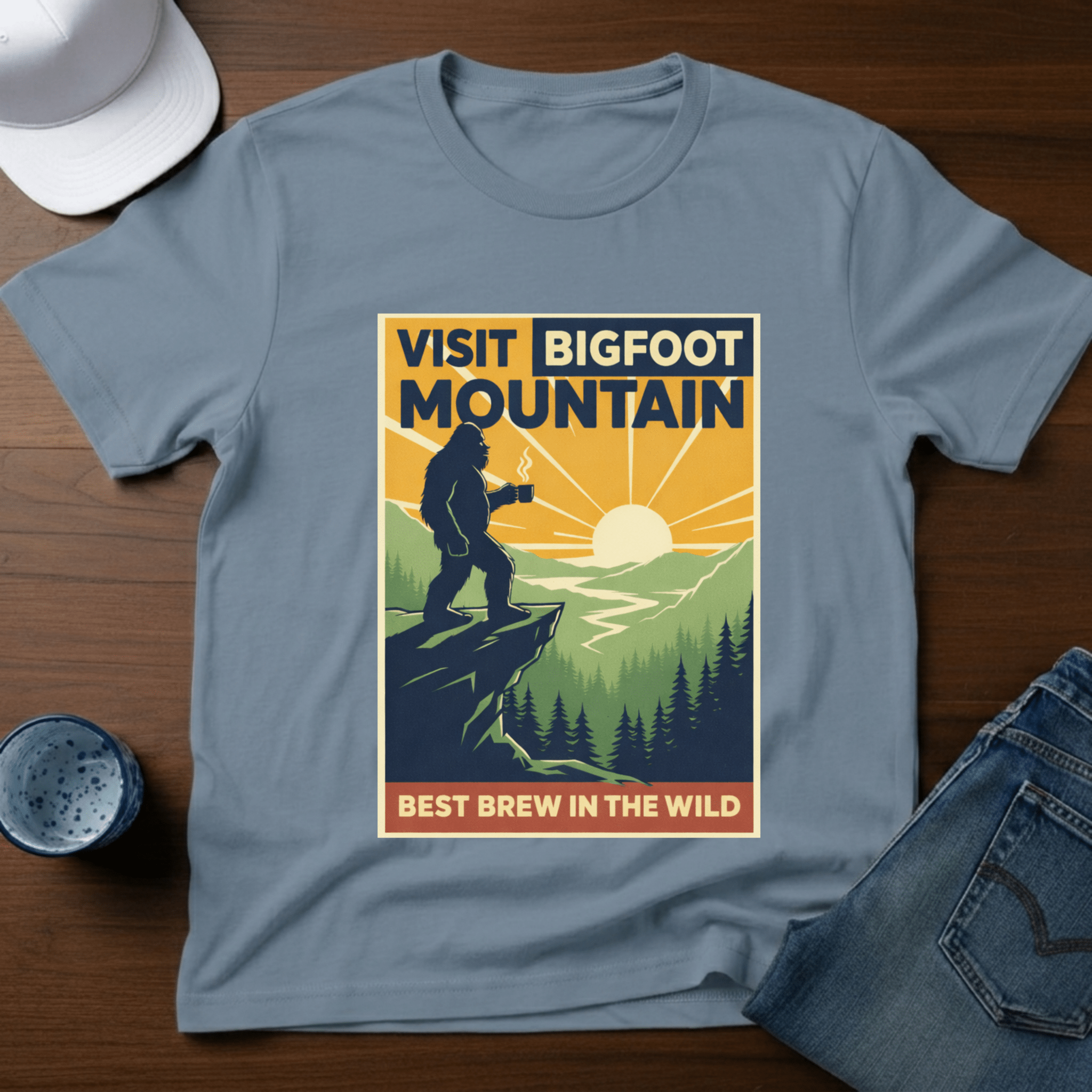 Visit Bigfoot Mountain T-Shirt - Deadpan Outdoors Co.