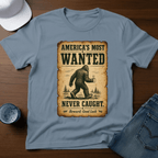 America's Most Wanted - Never Caught T-Shirt - Deadpan Outdoors Co.