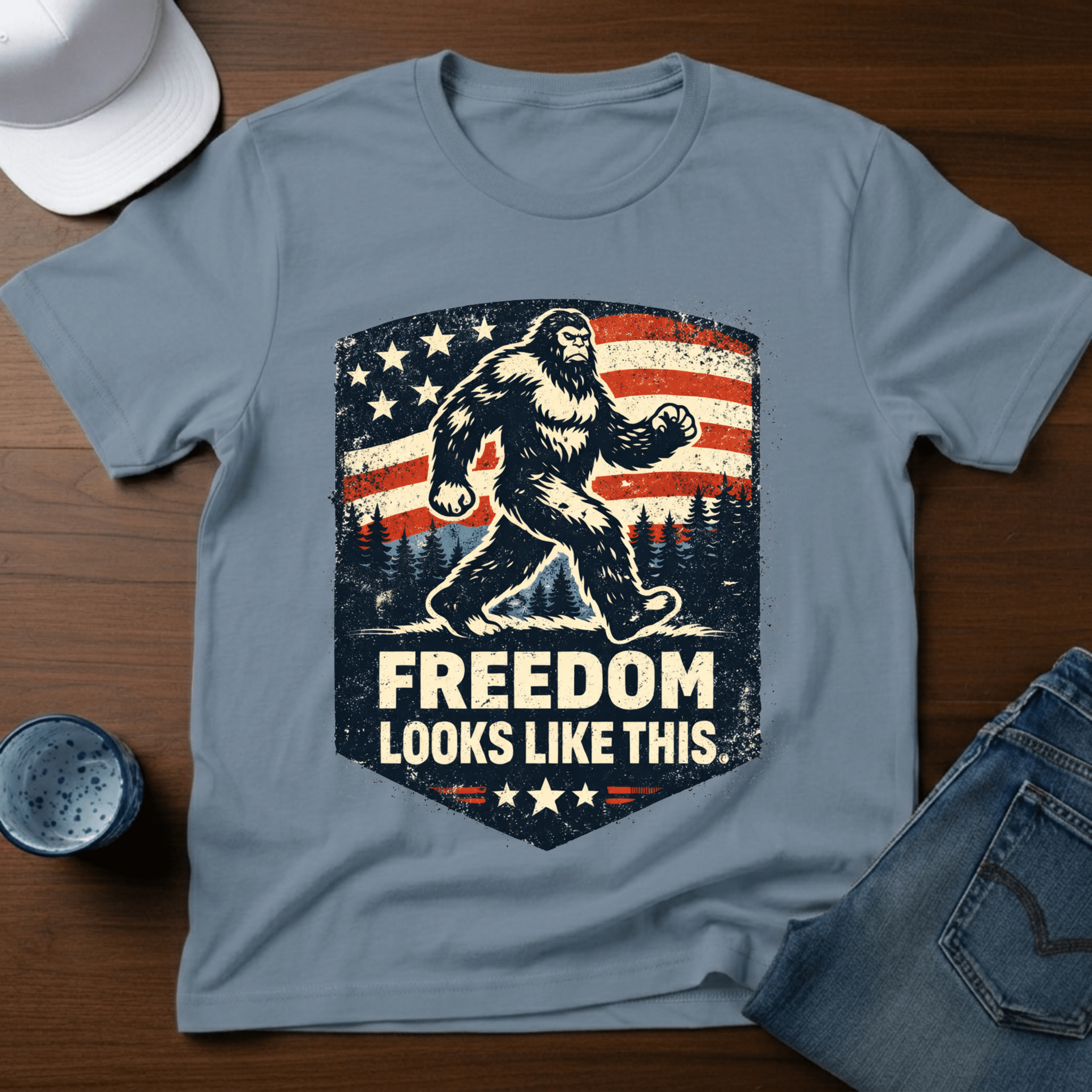 Freedom Looks Like This T-Shirt - Deadpan Outdoors Co.