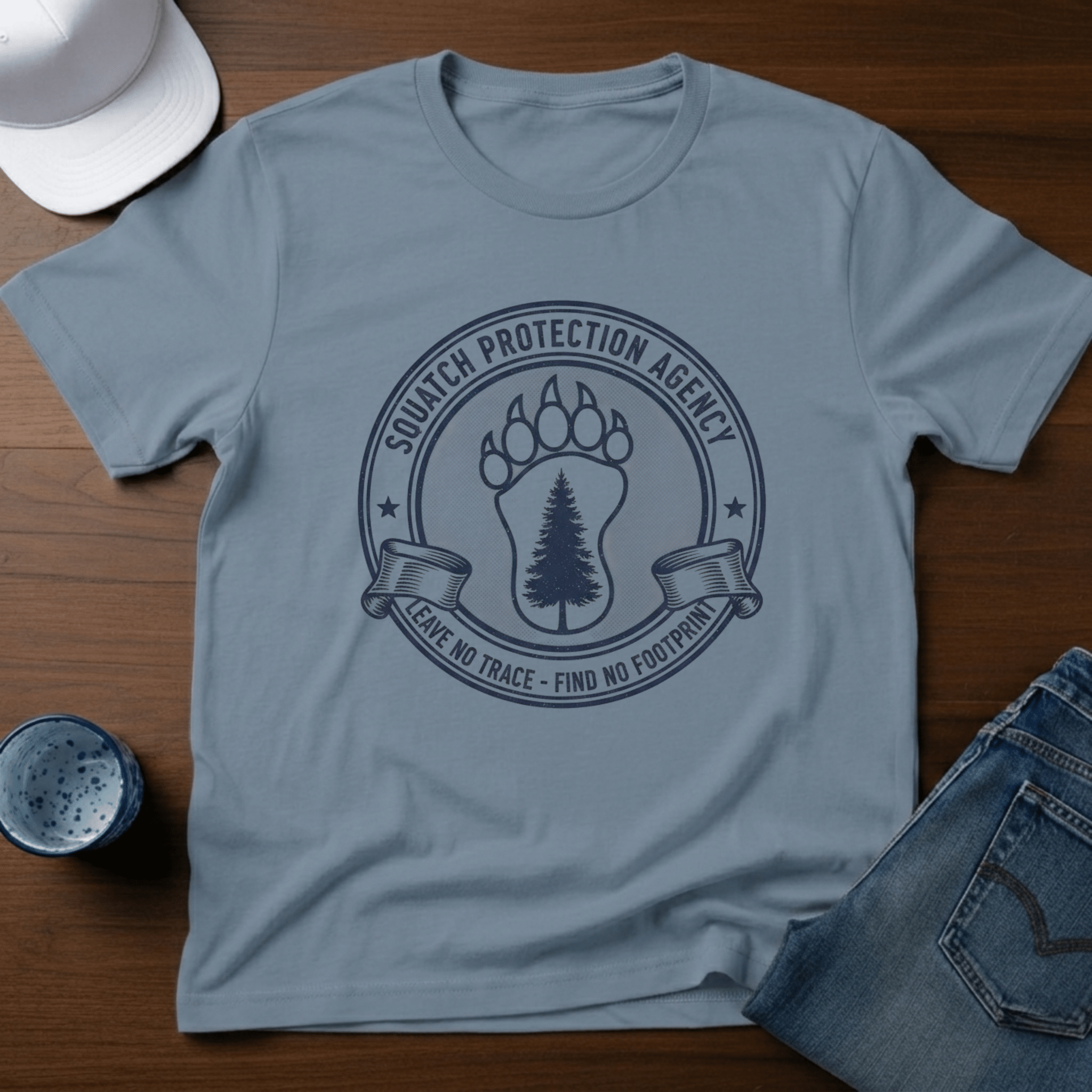 Squatch Protection Agency T-Shirt - Deadpan Outdoors Co.