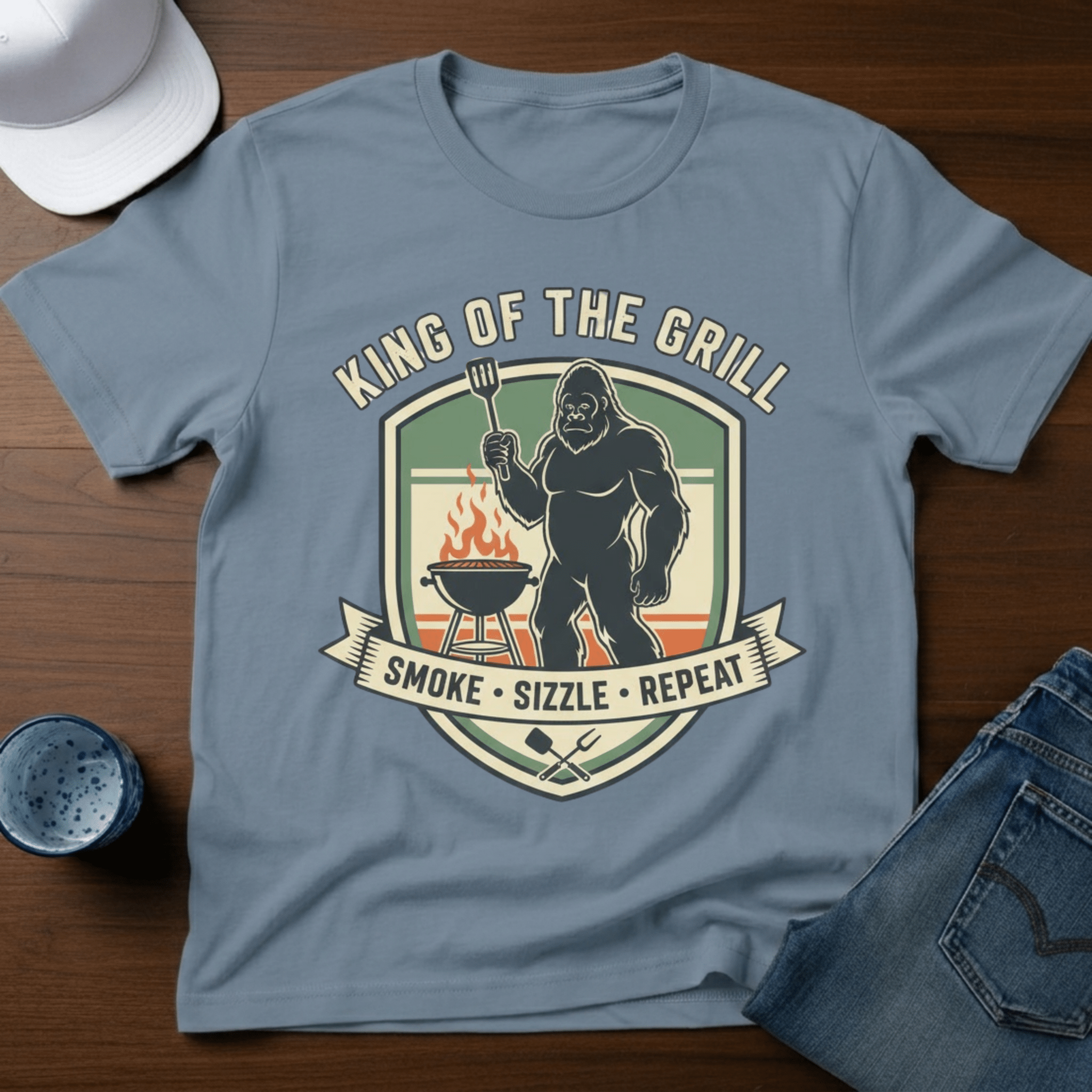 King Of the Grill T-Shirt - Deadpan Outdoors Co.