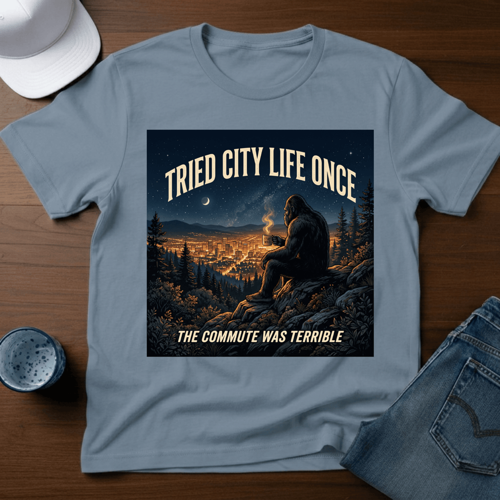Tried City Life Once - The Commute Was Terrible T-Shirt - Deadpan Outdoors Co.