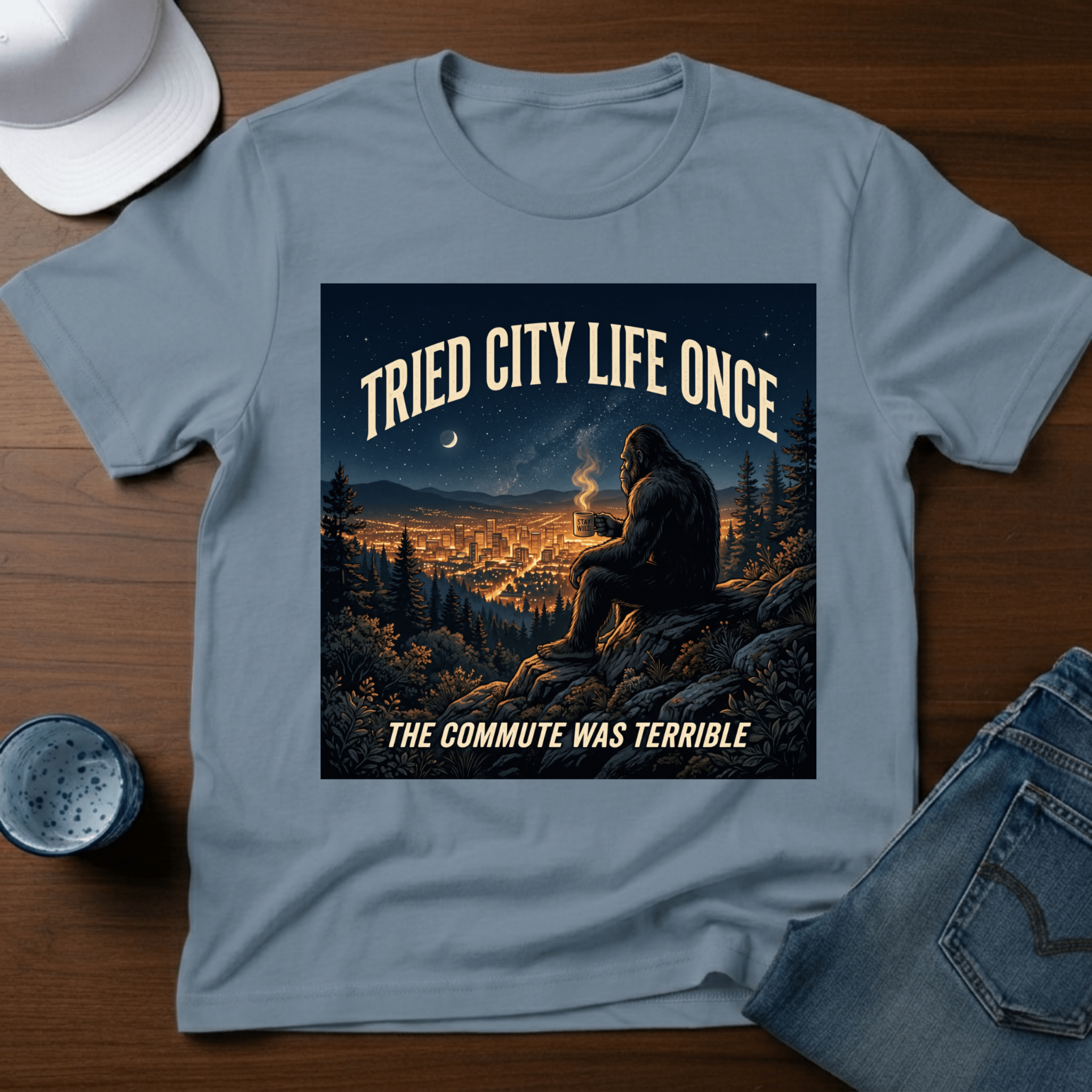 Tried City Life Once - The Commute Was Terrible T-Shirt - Deadpan Outdoors Co.