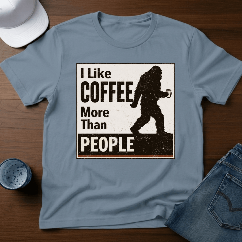 I Like Coffee More Than People T-Shirt - Deadpan Outdoors Co.