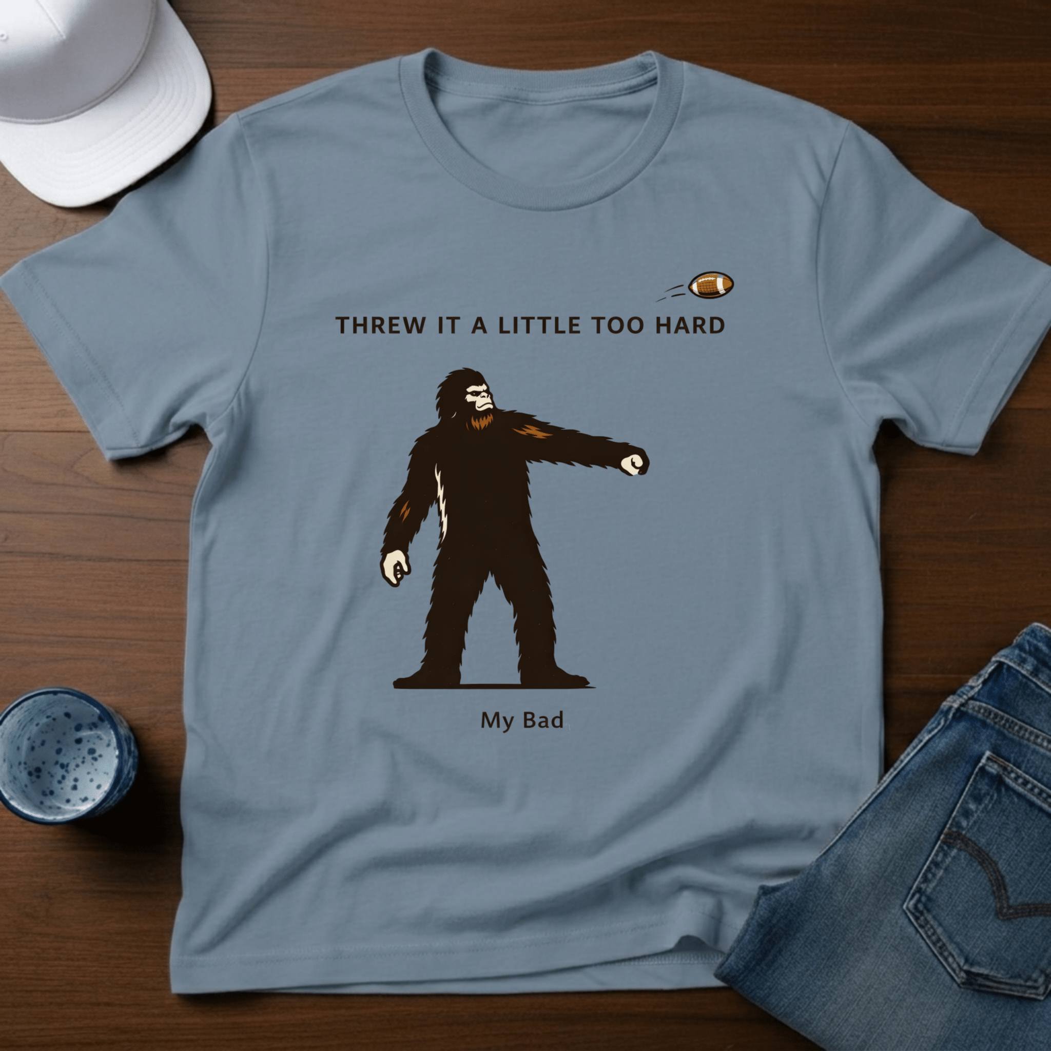 Threw A Little Too Hard T-Shirt - Deadpan Outdoors Co.