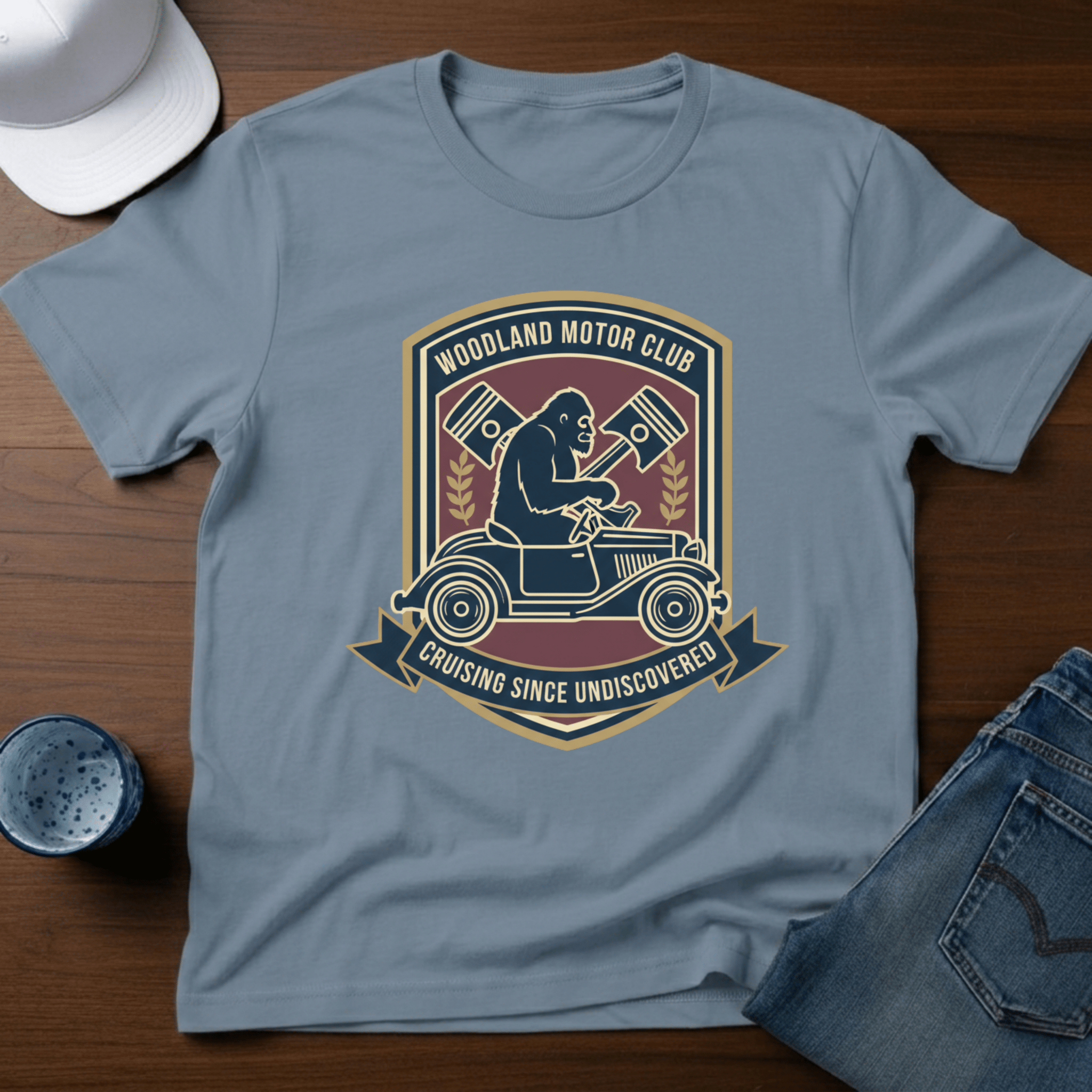 Woodland Motor Club T-Shirt - Deadpan Outdoors Co.