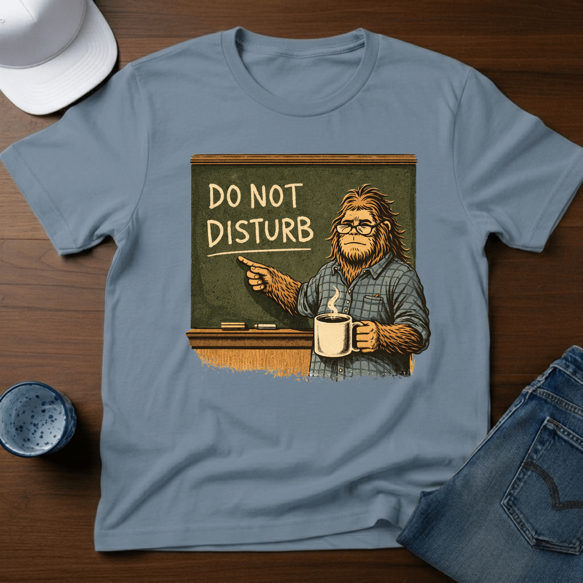 Do Not Disturb - Teacher Bigfoot T-Shirt - Deadpan Outdoors Co.