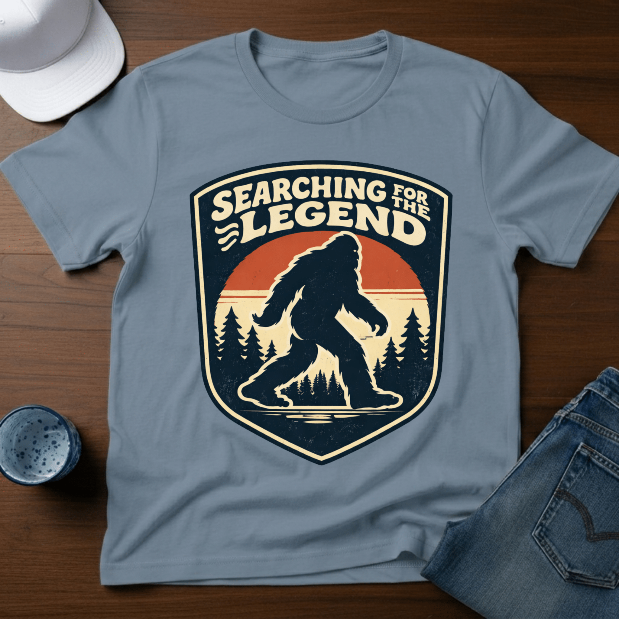 Searching For The Legend T-Shirt - Deadpan Outdoors Co.