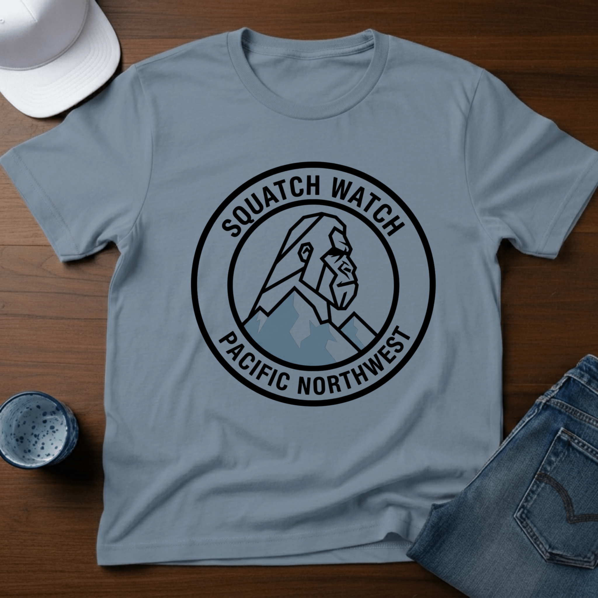 Squatch Watch Pacific Northwest T-Shirt - Deadpan Outdoors Co.