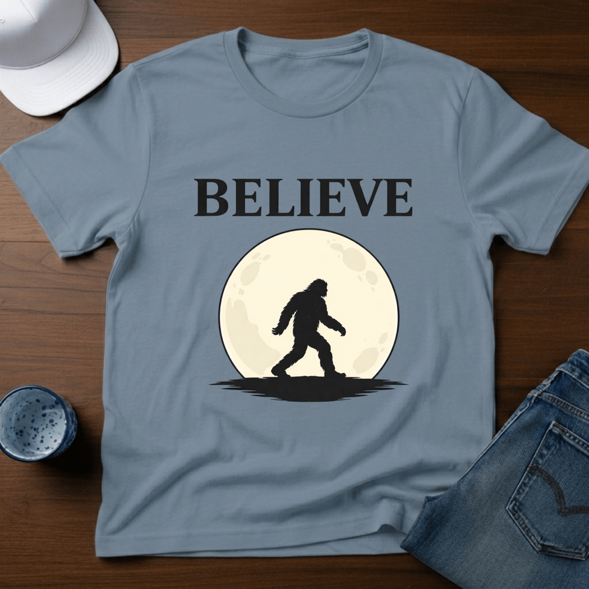 Believe - Moon T-Shirt - Deadpan Outdoors Co.