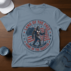 Land Of The Free Home Of The Squatch T-Shirt - Deadpan Outdoors Co.