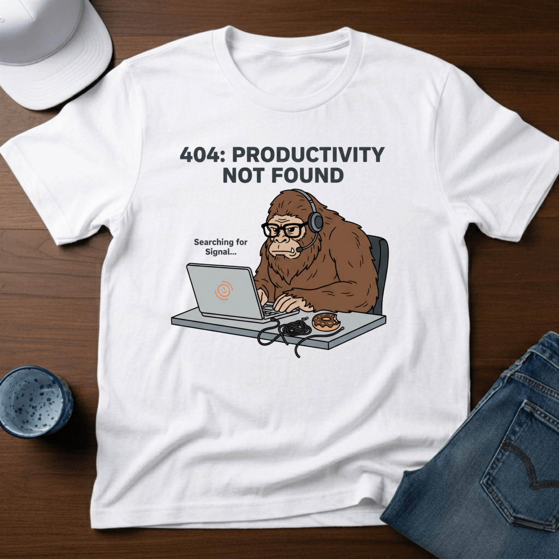 404 Productivity Not Found T-Shirt – Deadpan Outdoors Co.