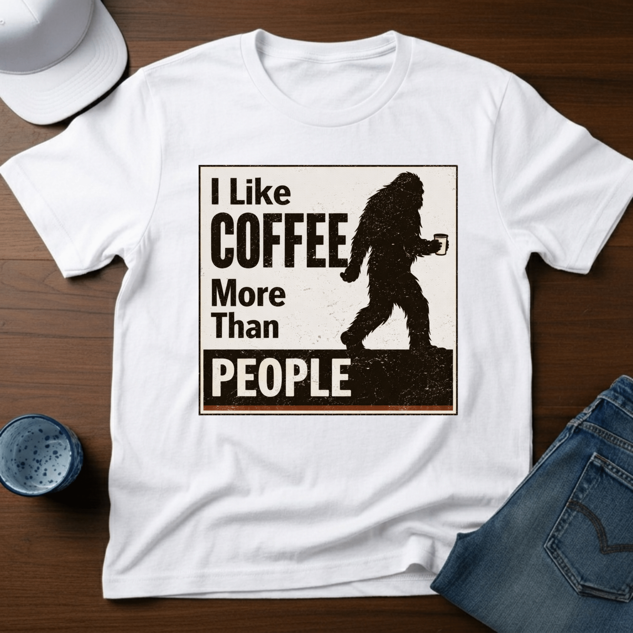 I Like Coffee More Than People T-Shirt - Deadpan Outdoors Co.