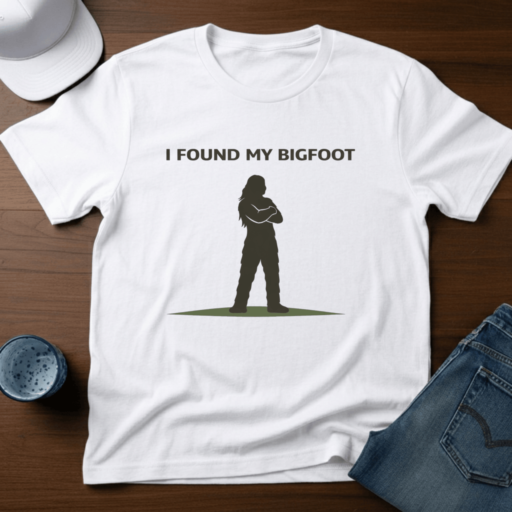 I Found My Bigfoot T-Shirt - Deadpan Outdoors Co.