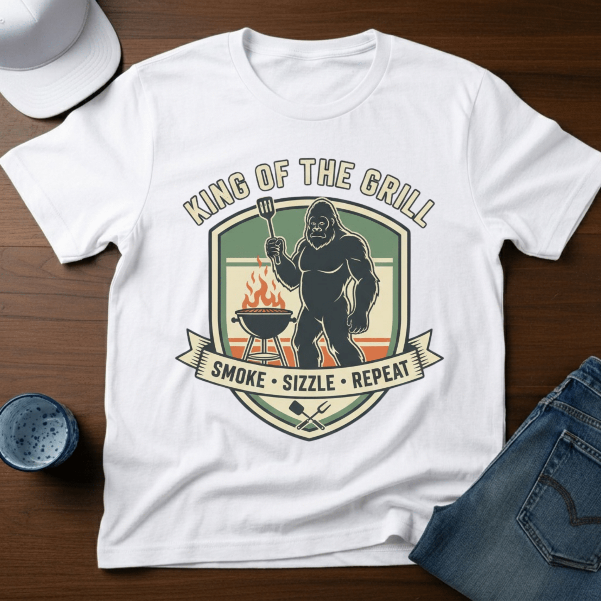 King Of the Grill T-Shirt - Deadpan Outdoors Co.