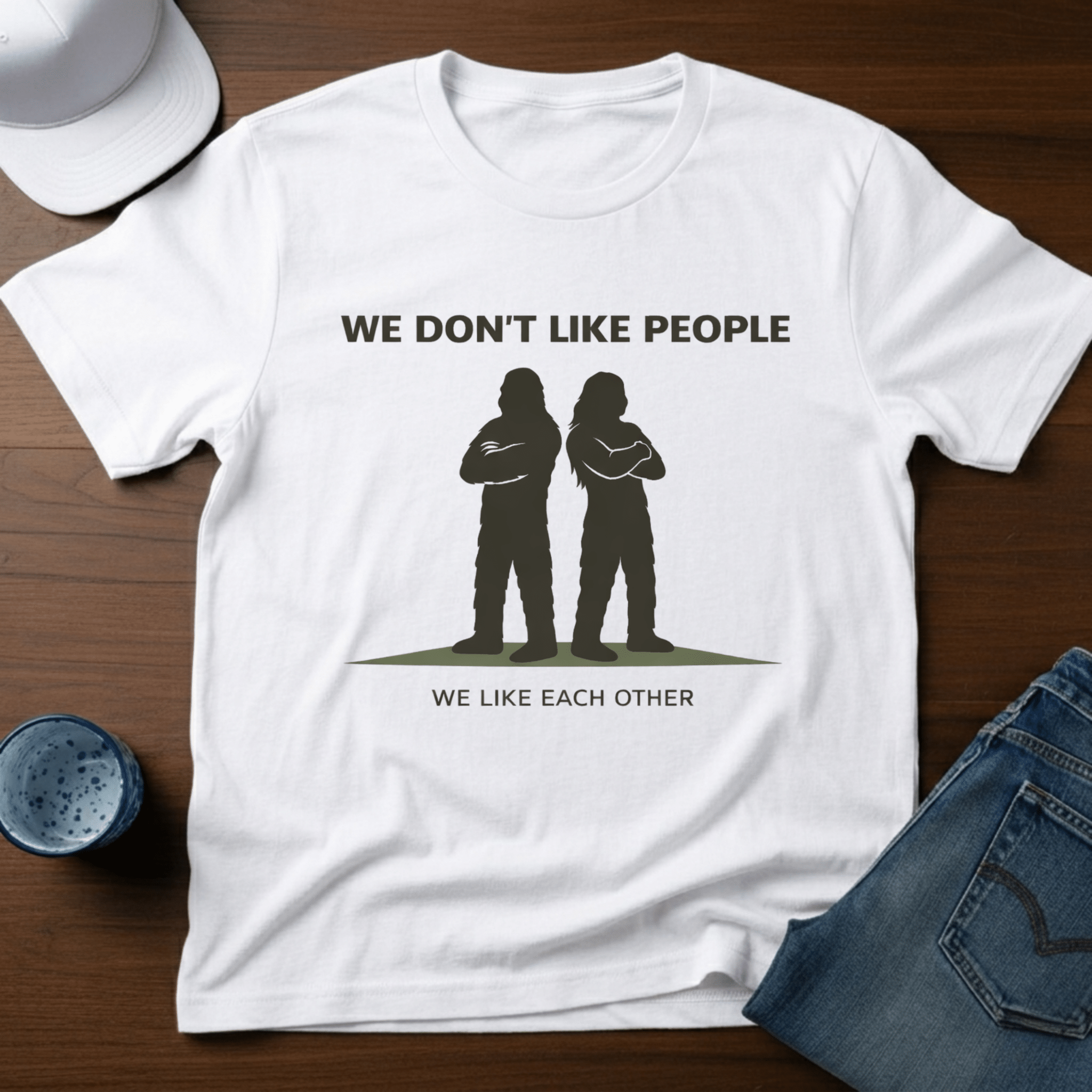 We Don't Like People, We Like Each Other T-Shirt - Deadpan Outdoors Co.