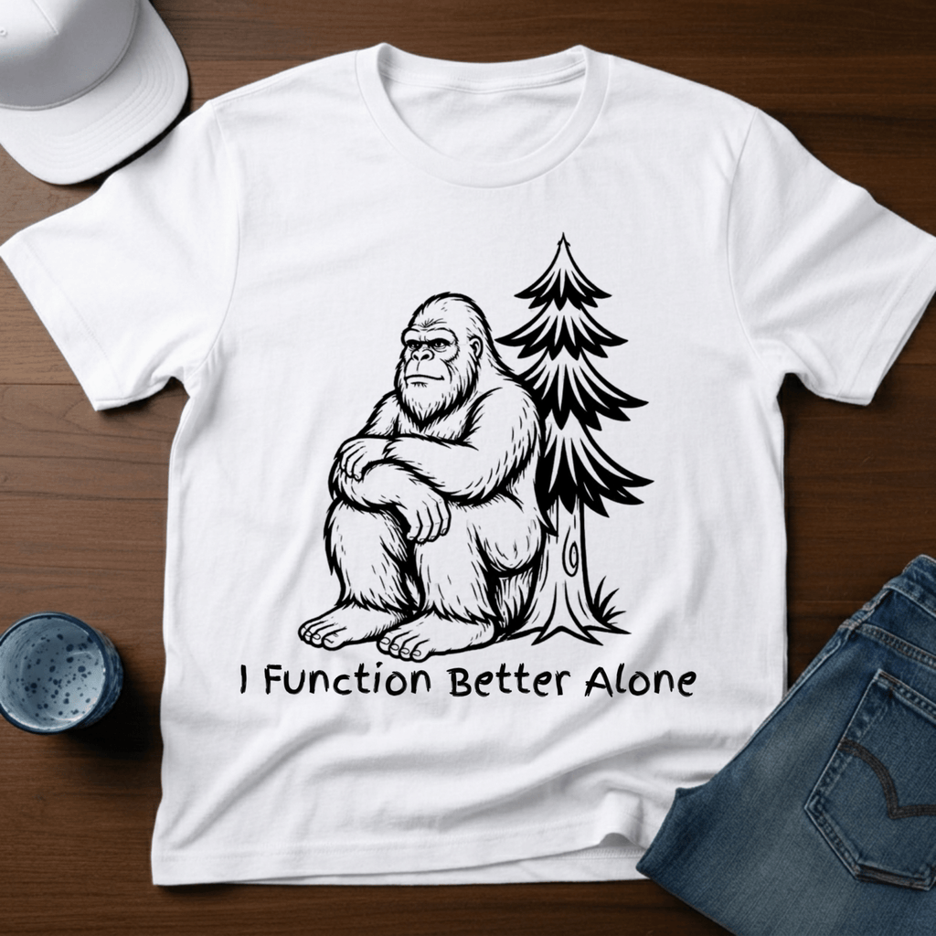 I Function Better Alone T-Shirt - Deadpan Outdoors Co.
