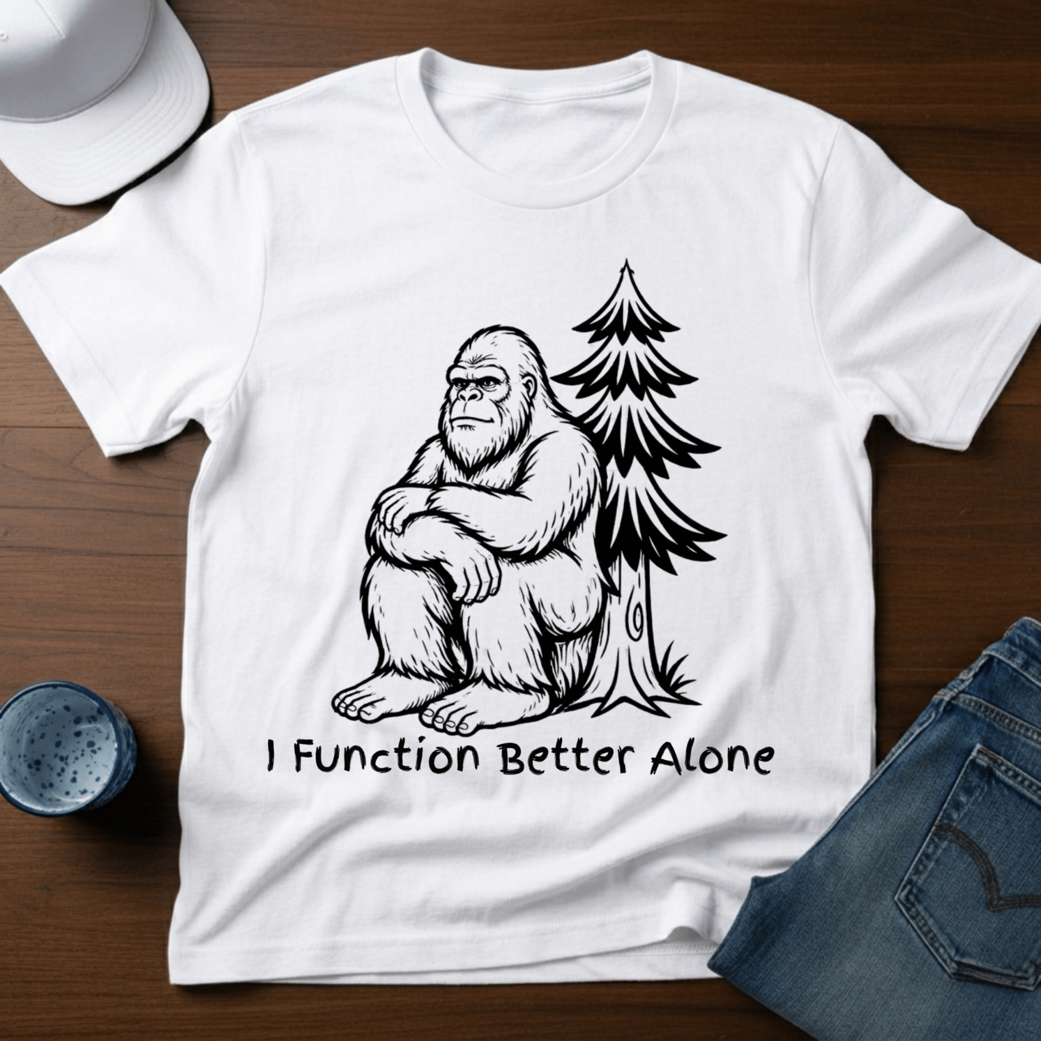I Function Better Alone T-Shirt - Deadpan Outdoors Co.