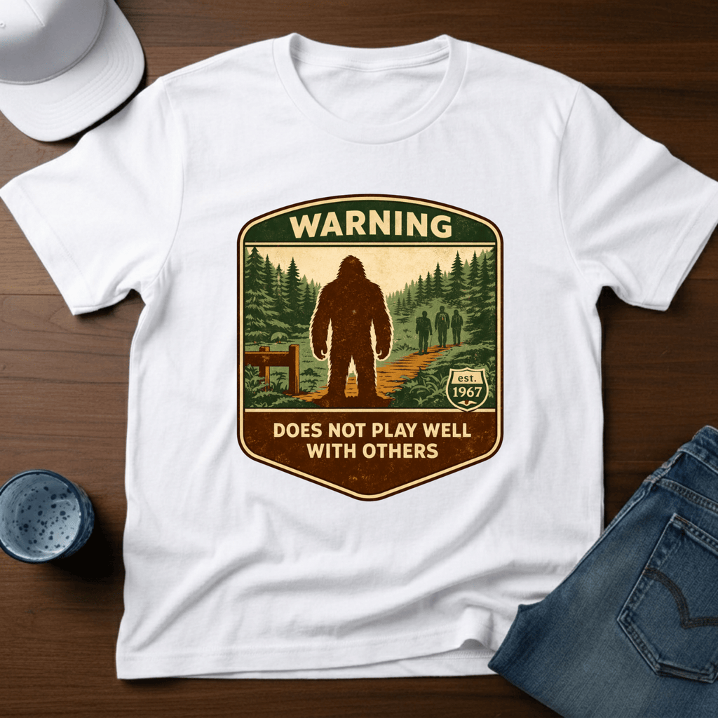 Warning - Does Not Play Well With Others T-Shirt - Deadpan Outdoors Co.