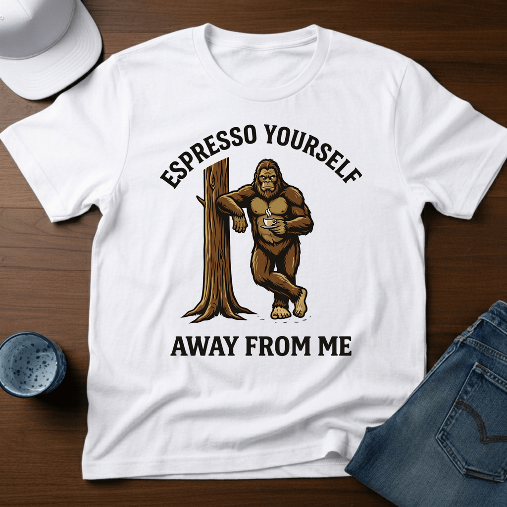 Espresso Yourself Away From Me T-Shirt - Deadpan Outdoors Co.