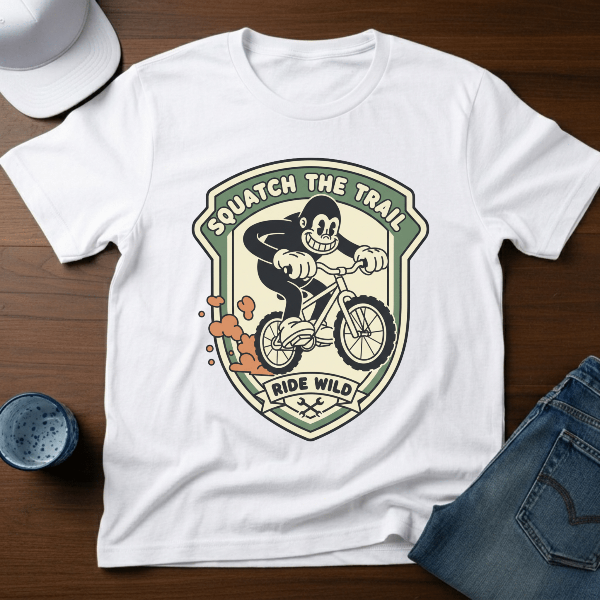 Squatch The Trail Ride Wild T-Shirt - Deadpan Outdoors Co.
