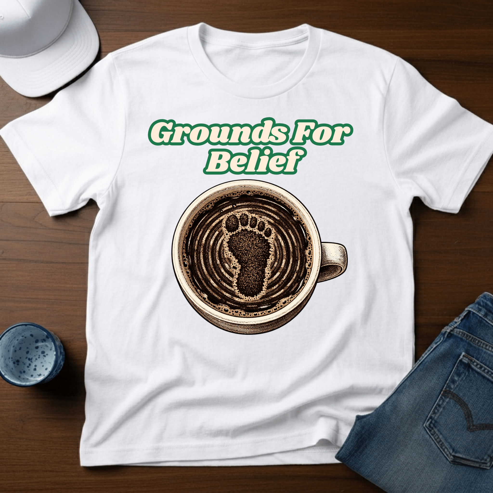 Grounds For Belief T-Shirt - Deadpan Outdoors Co.