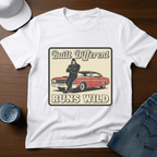 Built Different Runs Wild T-Shirt - Deadpan Outdoors Co.