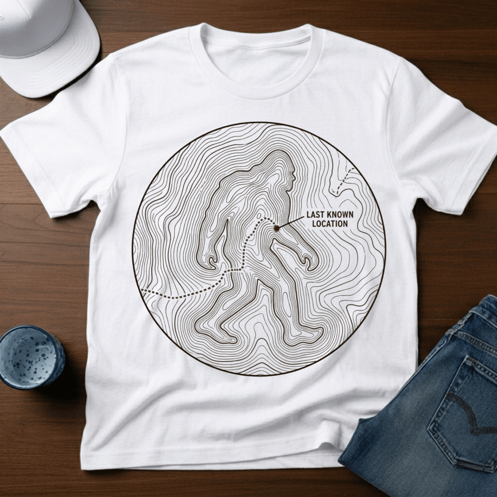 Last Known Location T-Shirt - Deadpan Outdoors Co.
