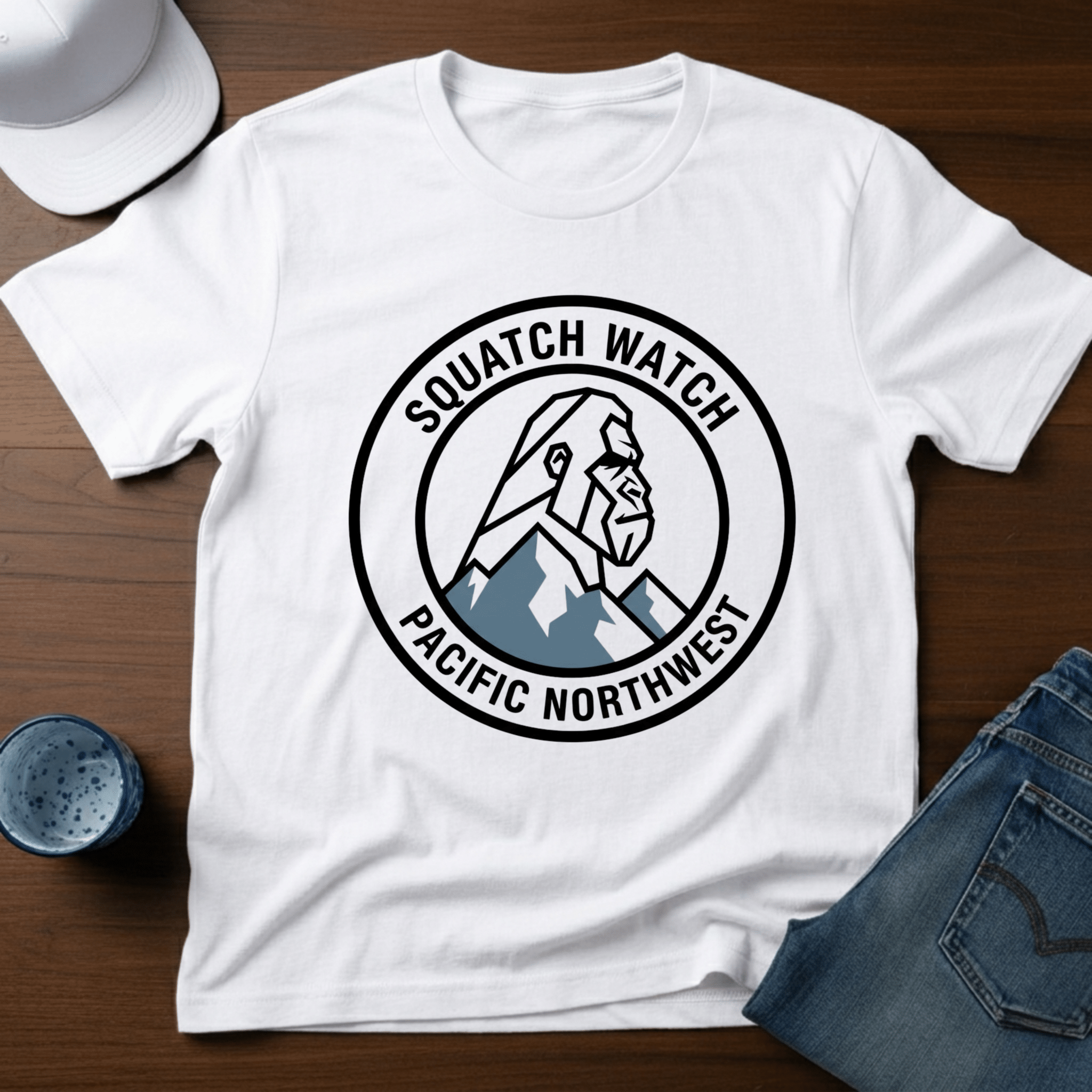 Squatch Watch Pacific Northwest T-Shirt - Deadpan Outdoors Co.