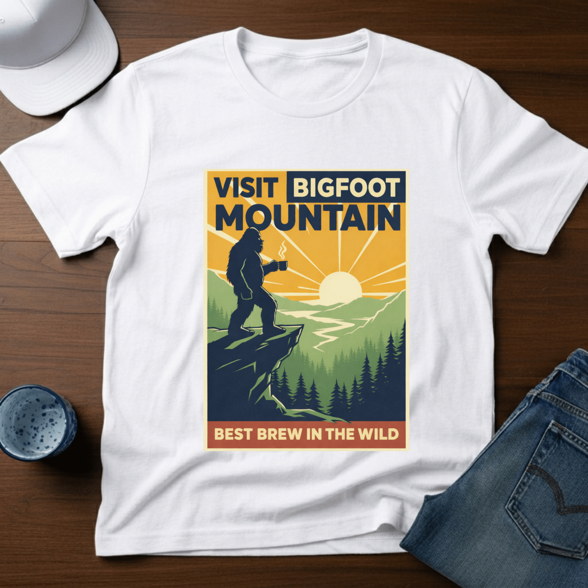 Visit Bigfoot Mountain T-Shirt - Deadpan Outdoors Co.