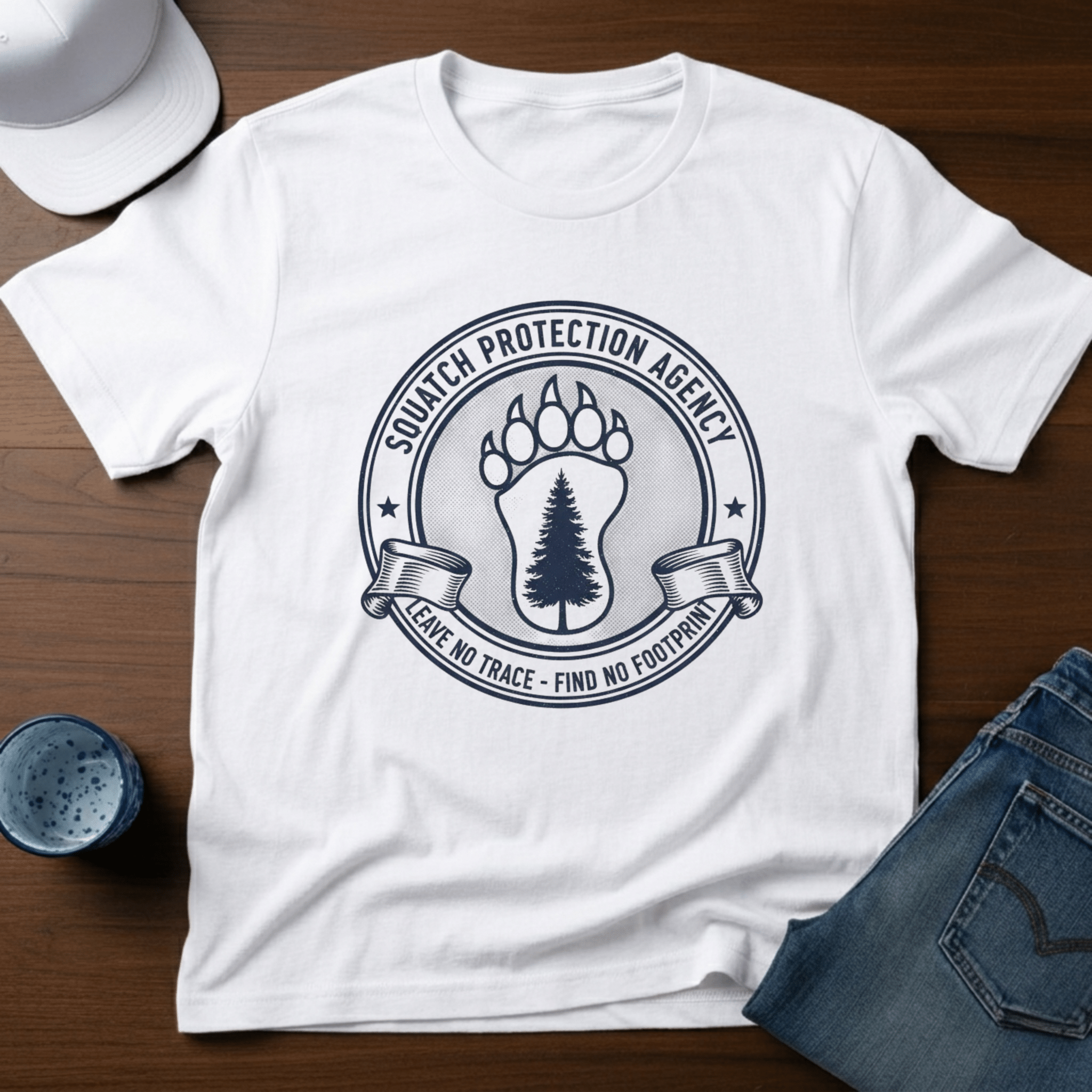 Squatch Protection Agency T-Shirt - Deadpan Outdoors Co.
