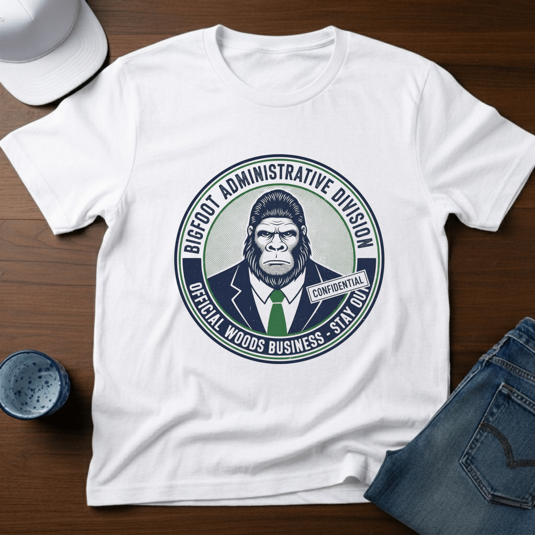 Bigfoot Administrative Division T-Shirt - Deadpan Outdoors Co.