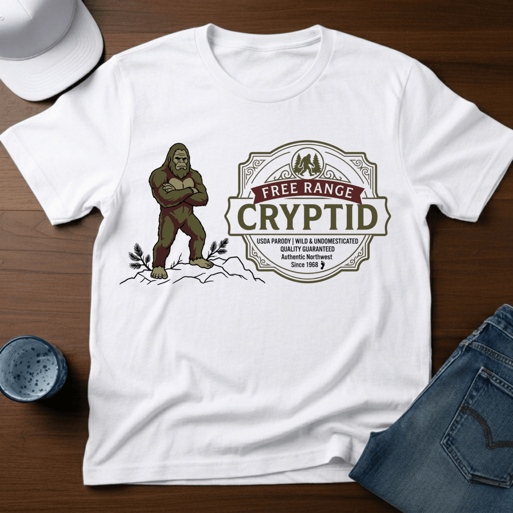 Free Range Cryptid T-Shirt - Deadpan Outdoors Co.