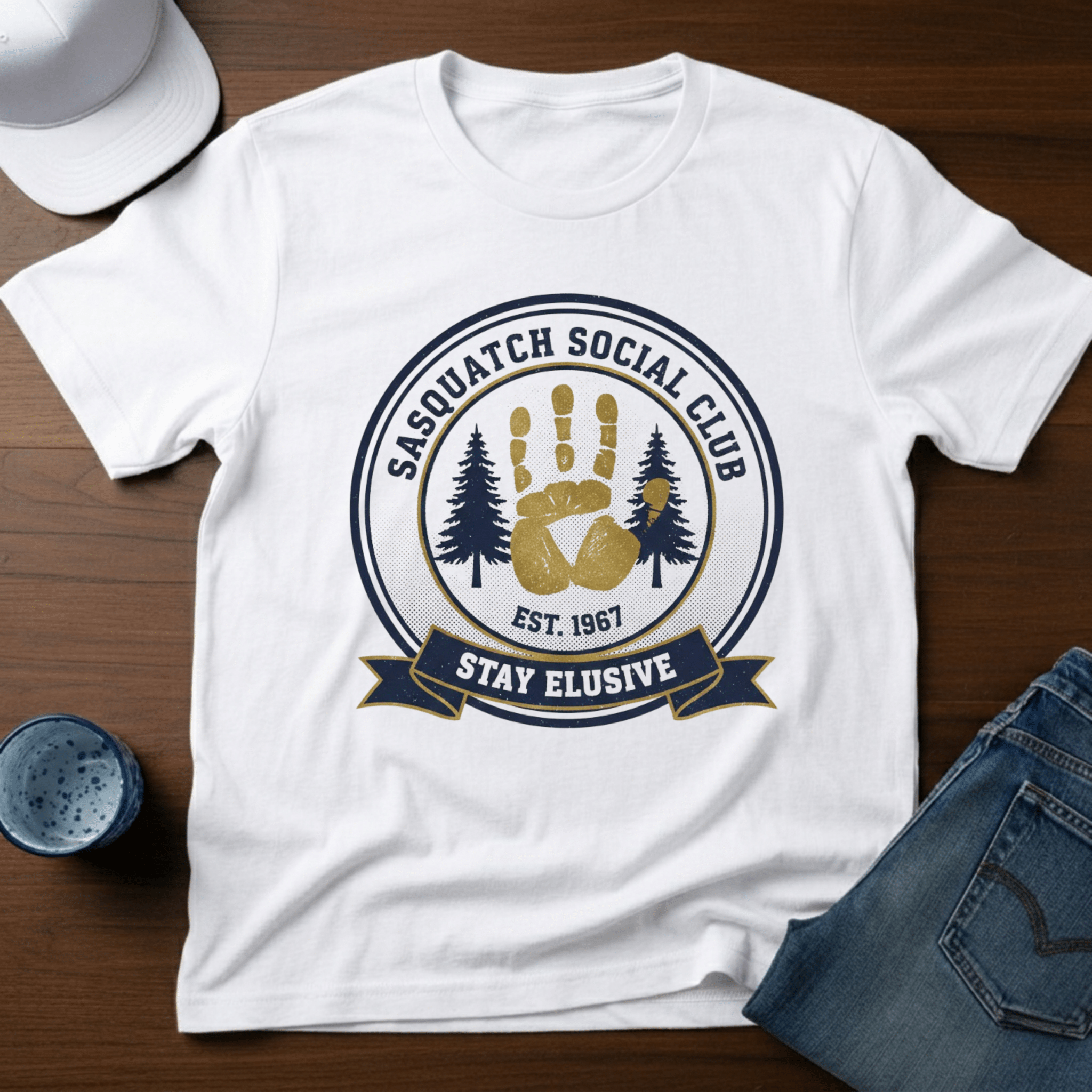 Sasquatch Social Club T-Shirt - Deadpan Outdoors Co.