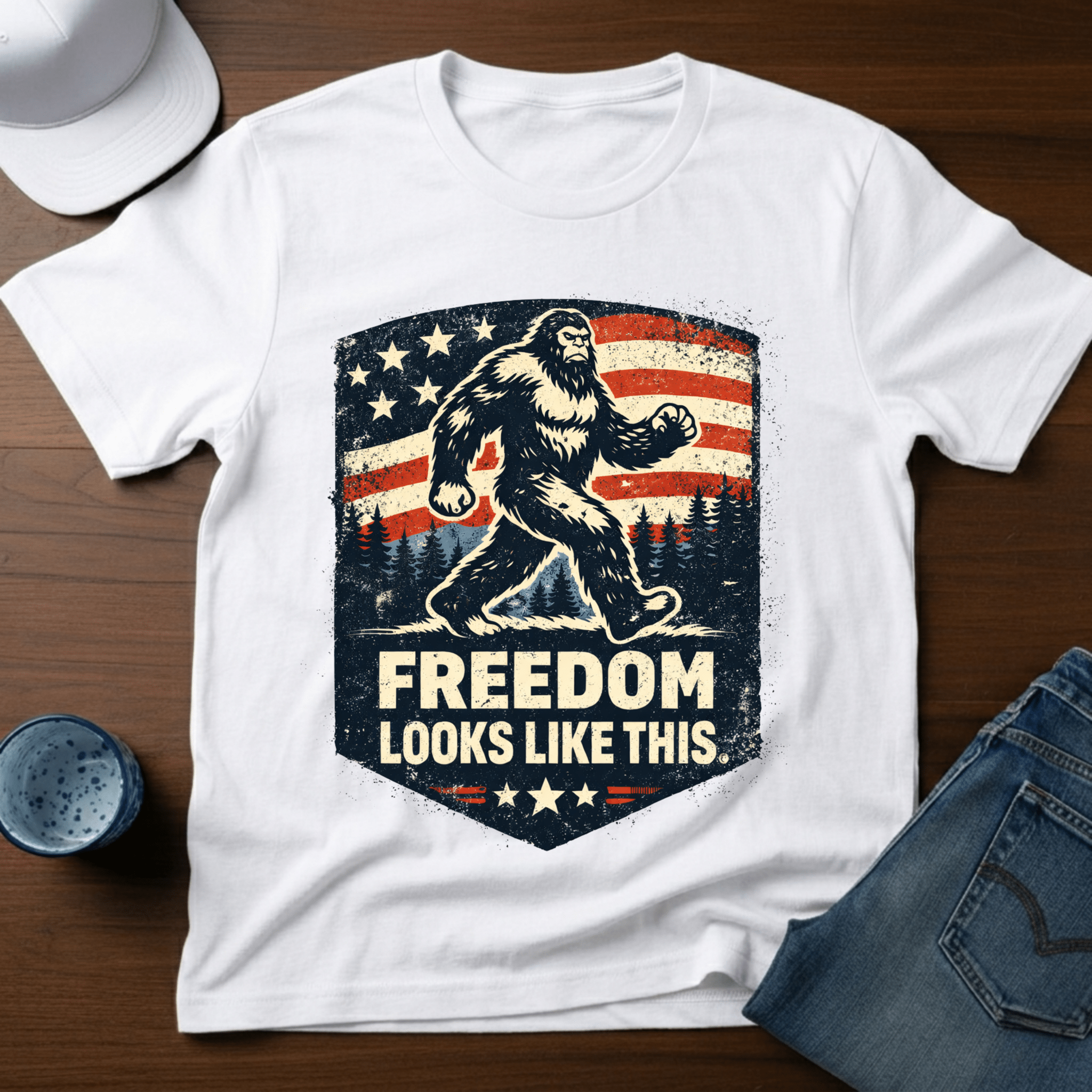 Freedom Looks Like This T-Shirt - Deadpan Outdoors Co.