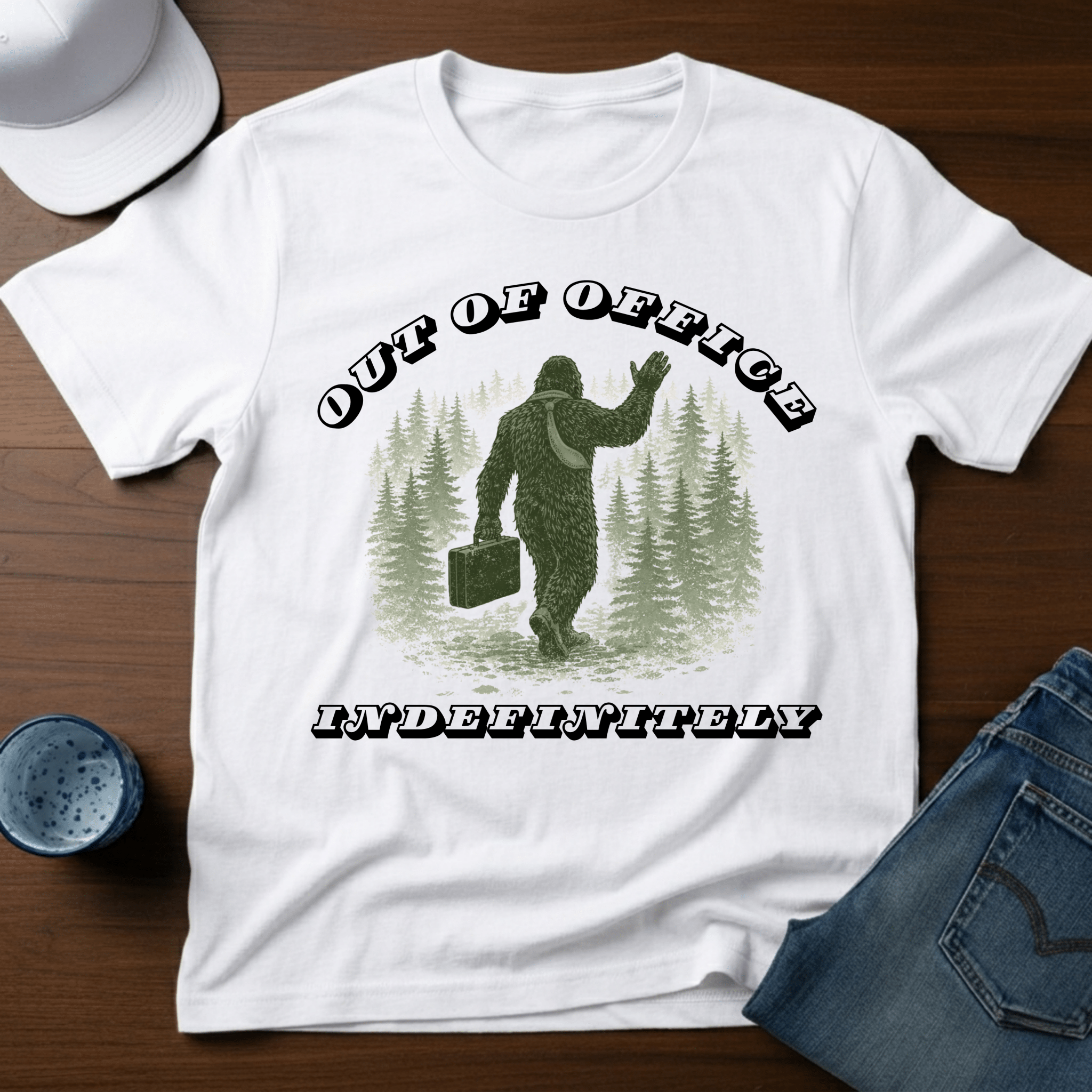 Out Of Office Indefinitely T-Shirt - Deadpan Outdoors Co.