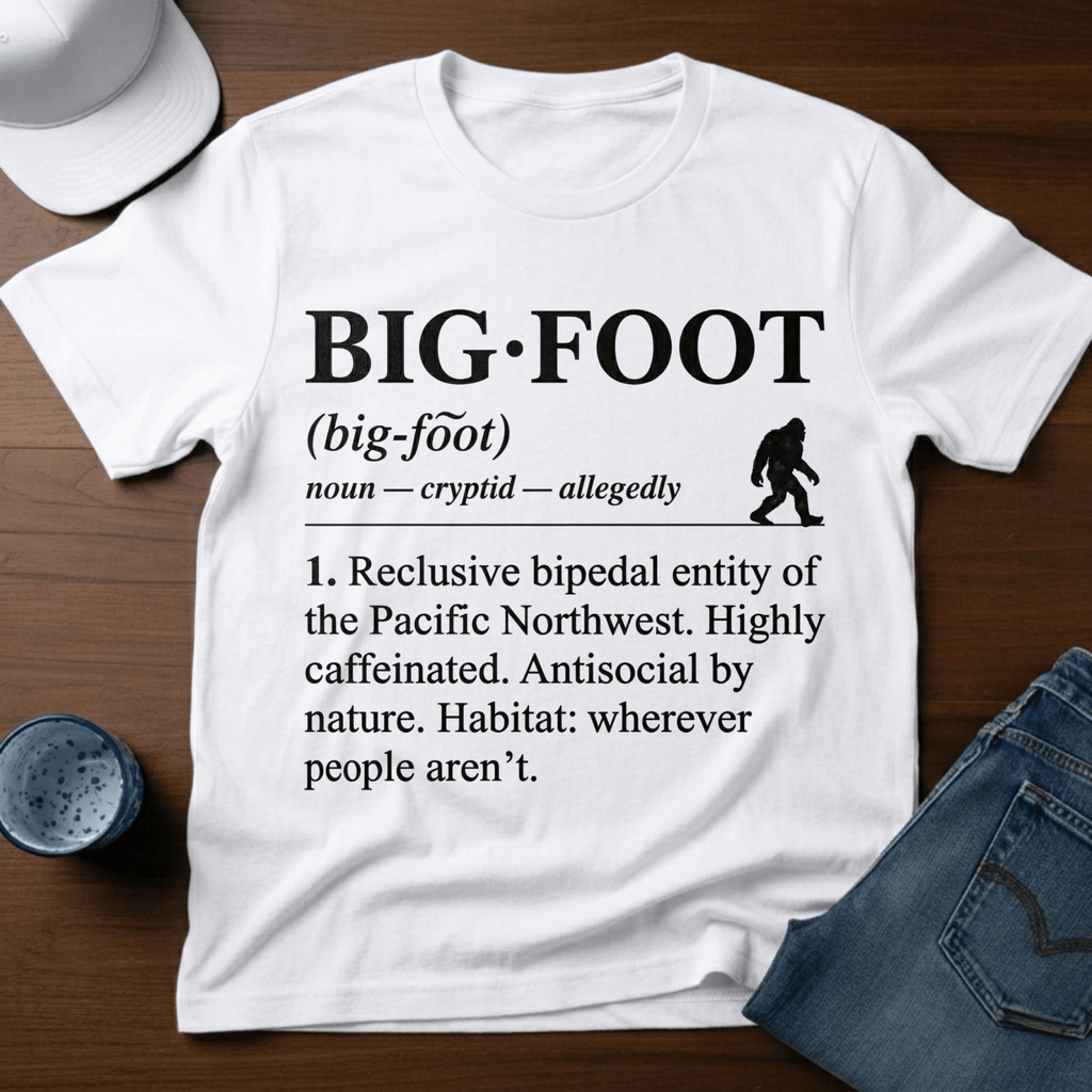Bigfoot - Dictionary Definition T-Shirt - Deadpan Outdoors Co.