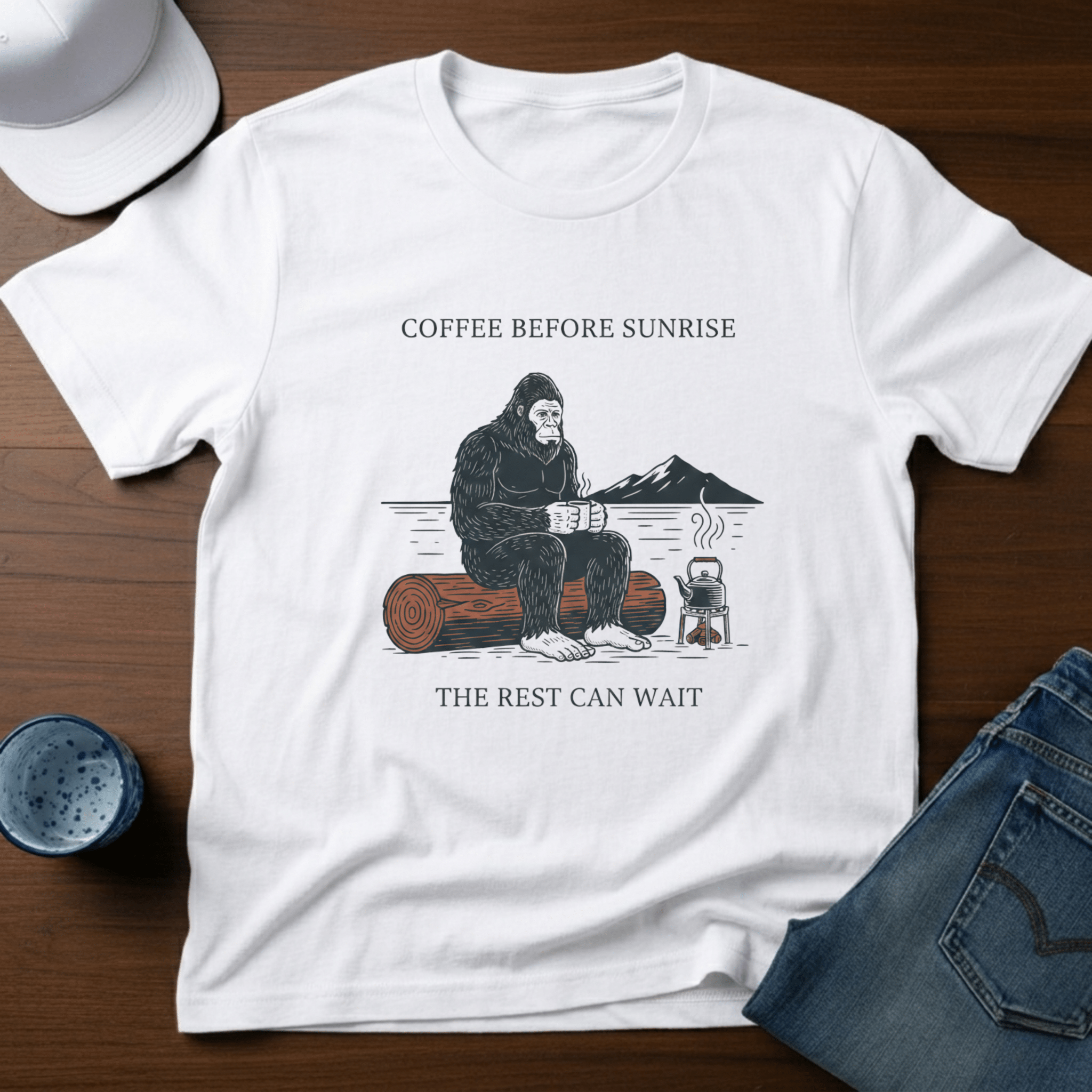 Coffee Before Sunrise T-Shirt - Deadpan Outdoors Co.