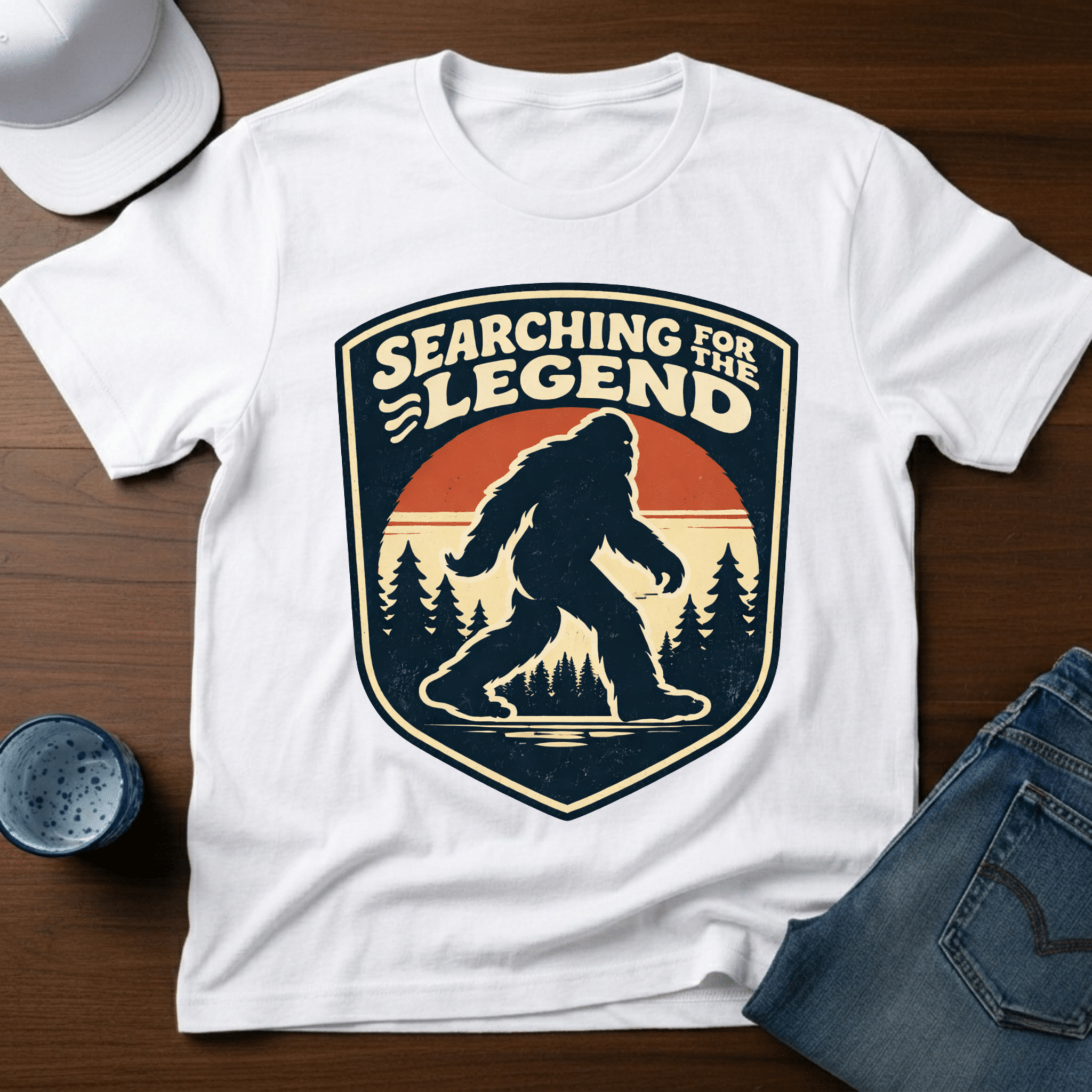 Searching For The Legend T-Shirt - Deadpan Outdoors Co.