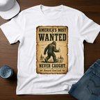 America's Most Wanted - Never Caught T-Shirt - Deadpan Outdoors Co.