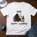 One Happy Camper Bigfoot T-Shirt - Deadpan Outdoors Co.