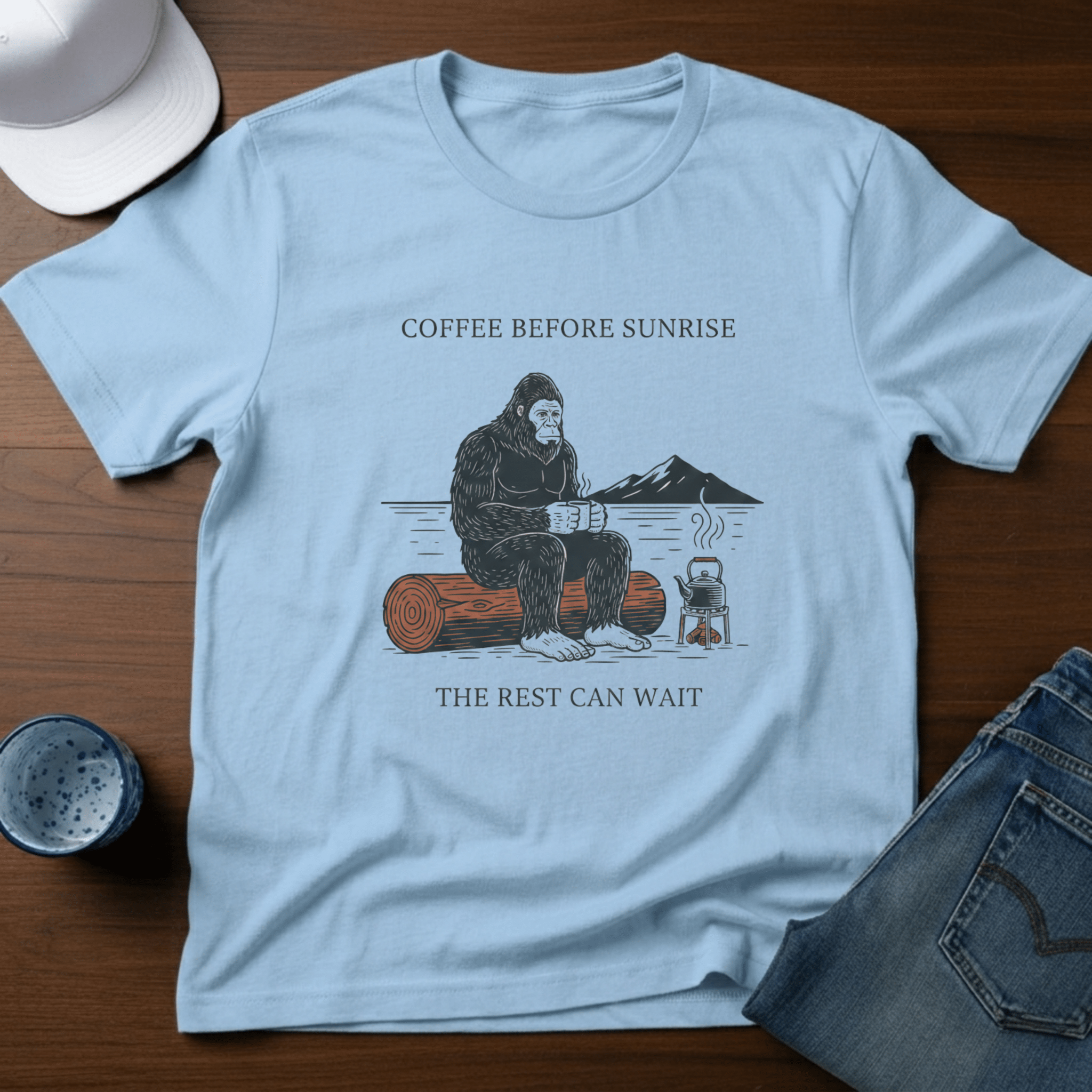 Coffee Before Sunrise T-Shirt - Deadpan Outdoors Co.