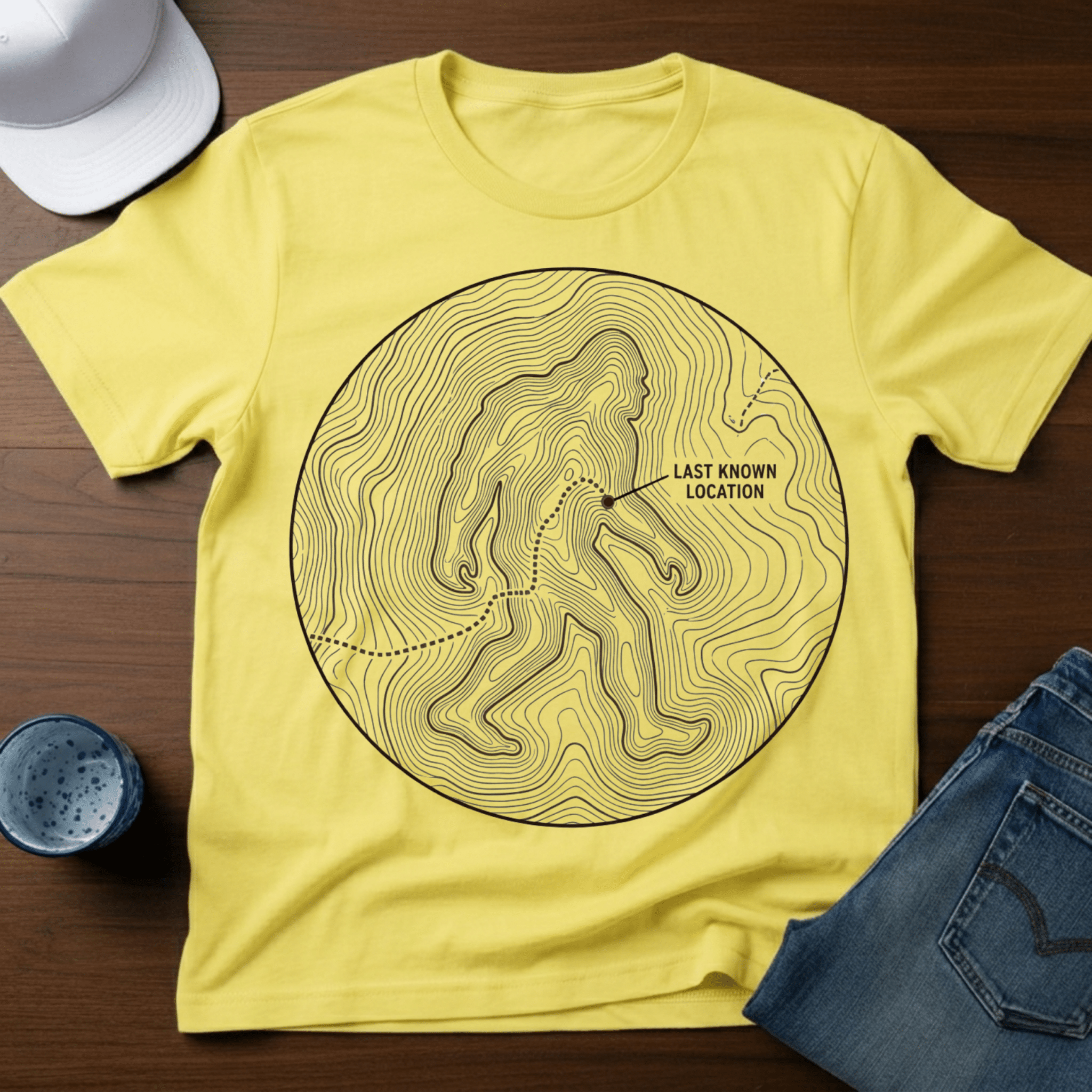 Last Known Location T-Shirt - Deadpan Outdoors Co.