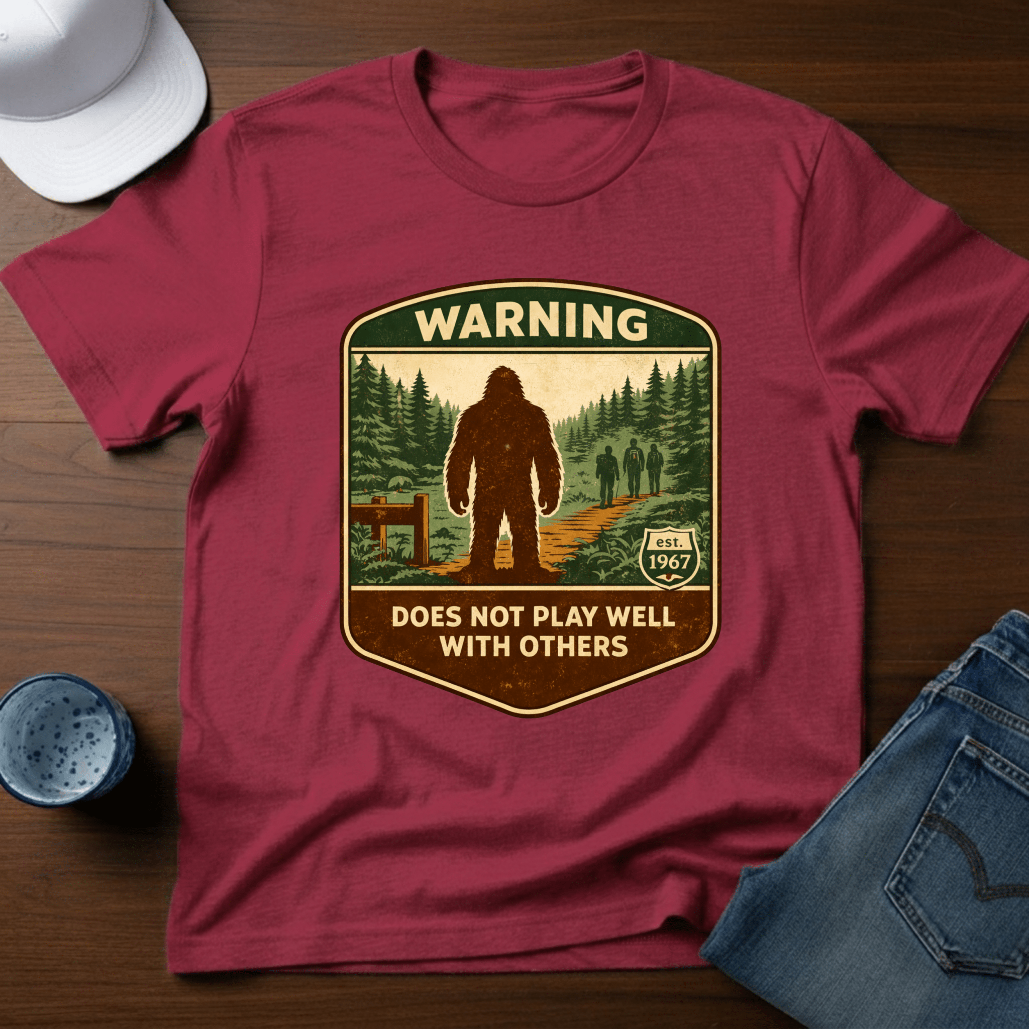 Warning - Does Not Play Well With Others T-Shirt - Deadpan Outdoors Co.