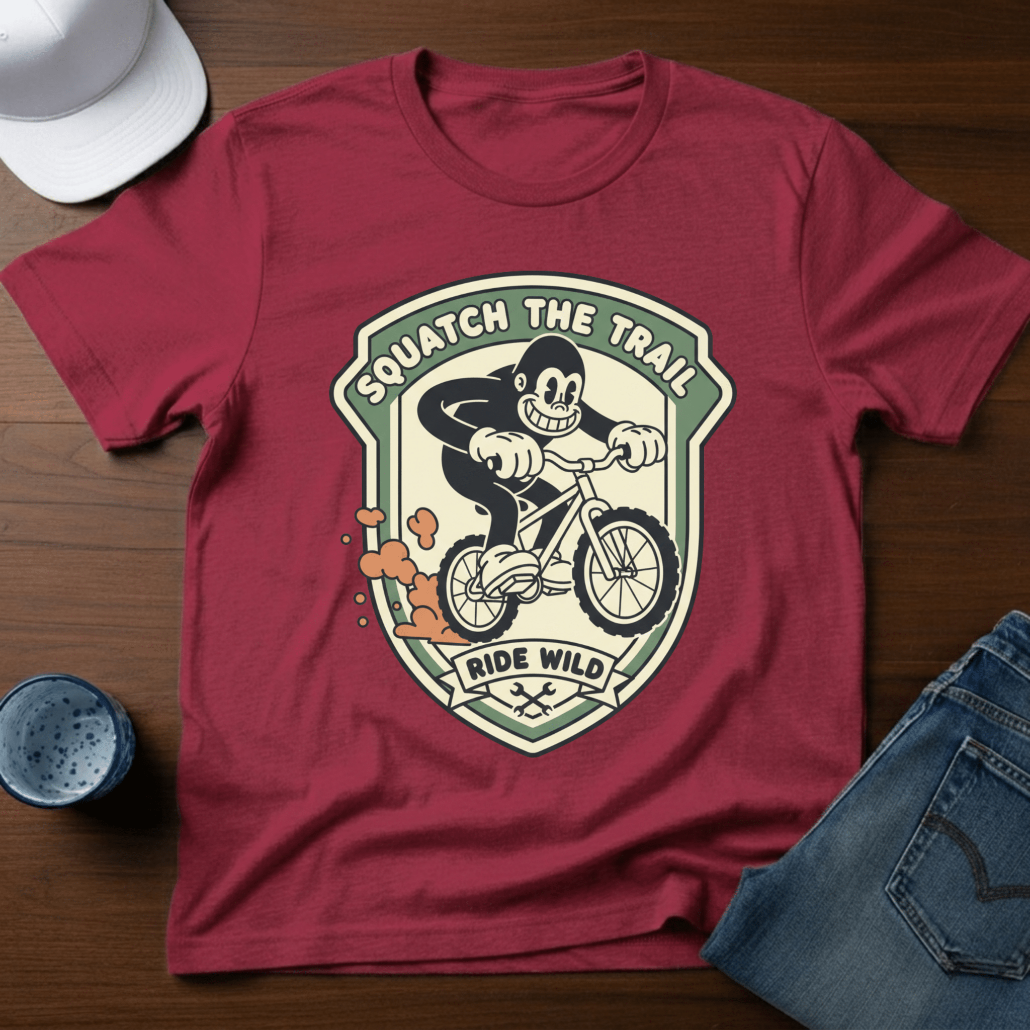 Squatch The Trail Ride Wild T-Shirt - Deadpan Outdoors Co.
