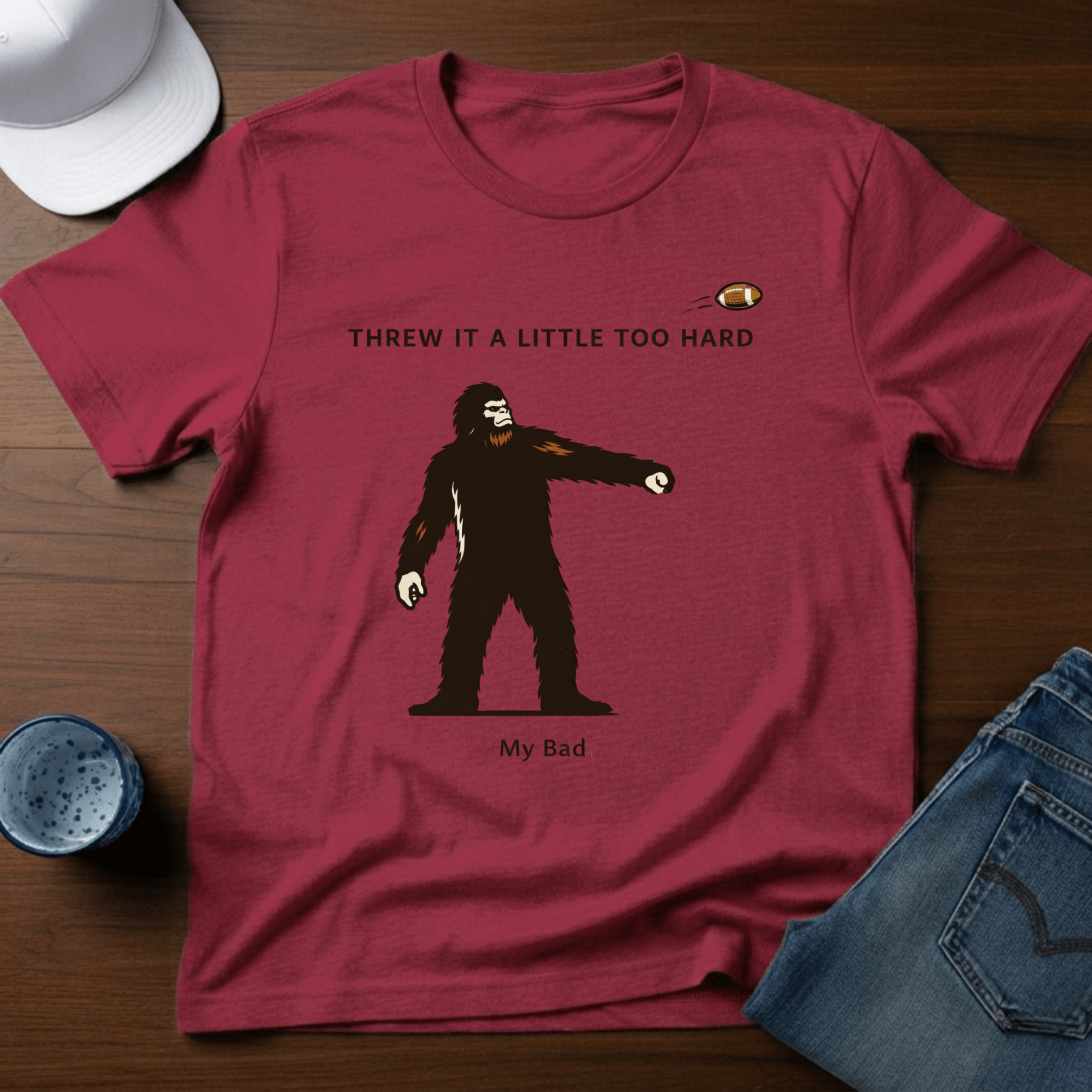 Threw A Little Too Hard T-Shirt - Deadpan Outdoors Co.