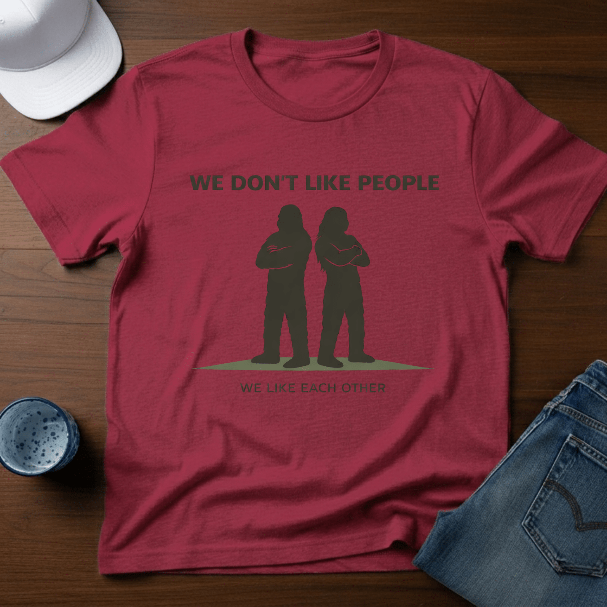 We Don't Like People, We Like Each Other T-Shirt - Deadpan Outdoors Co.