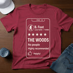 Bigfoot Review - 5 Stars for The Woods T-Shirt - Deadpan Outdoors Co.