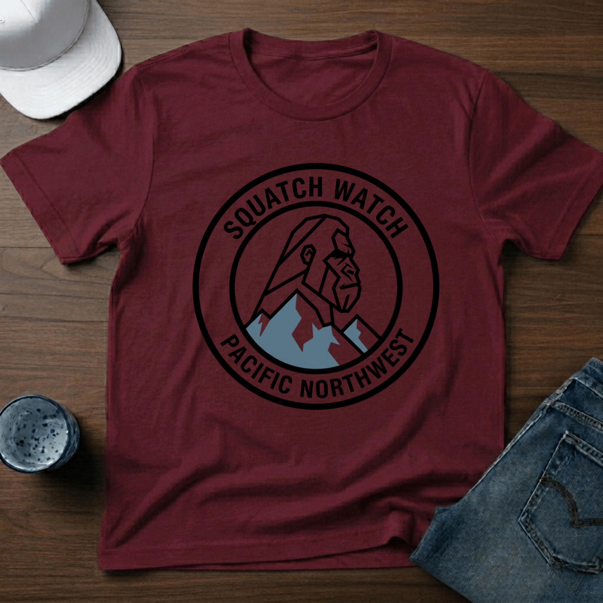 Squatch Watch Pacific Northwest T-Shirt - Deadpan Outdoors Co.